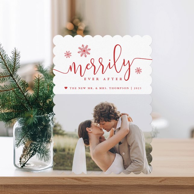 Merrily Ever After | Newlywed Holiday Photo (Creator Uploaded)