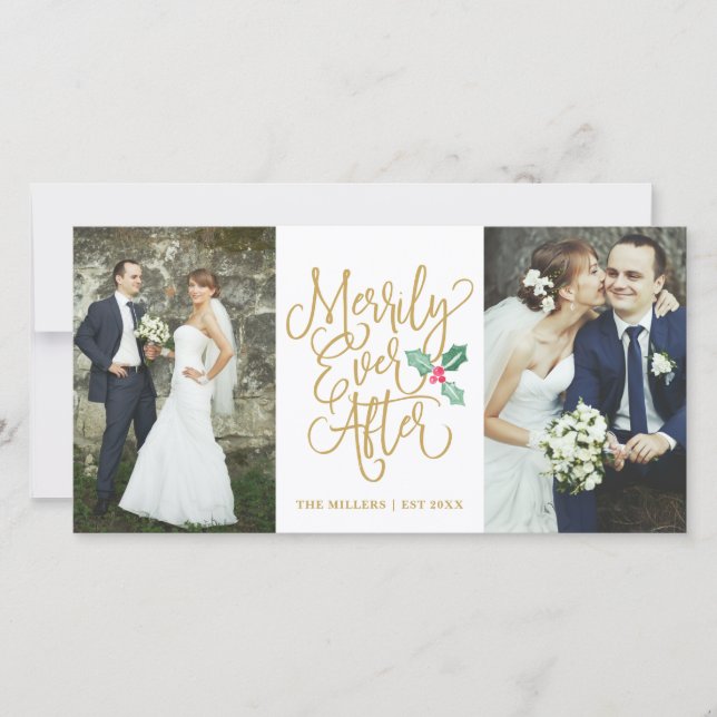 Merrily Ever After Wedding Holiday 2- Photo Gold Card (Front)