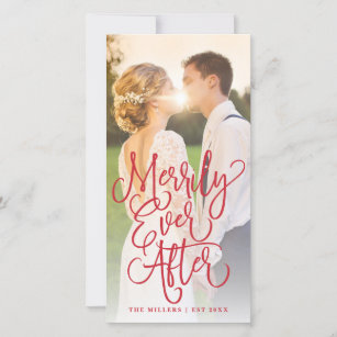 Merrily Ever After Wedding Holiday Full Photo Red