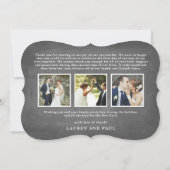 Merrily Ever After Wedding Holiday/Thank You Photo Invitation (Back)
