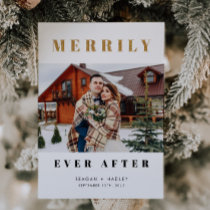 Merrily Ever After Wedding Photo Announcement