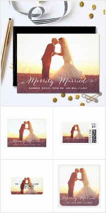 Merrily Married Script Holiday Photo Collection