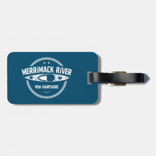 Merrimack River New Hampshire Kayak Luggage Tag