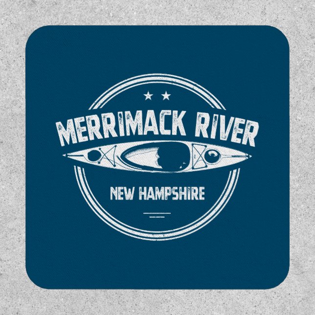 Merrimack River New Hampshire Kayak Patch (Front)