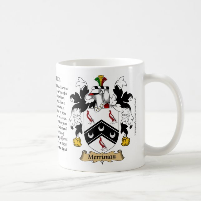 Merriman, the Origin, the Meaning and the Crest Coffee Mug (Right)