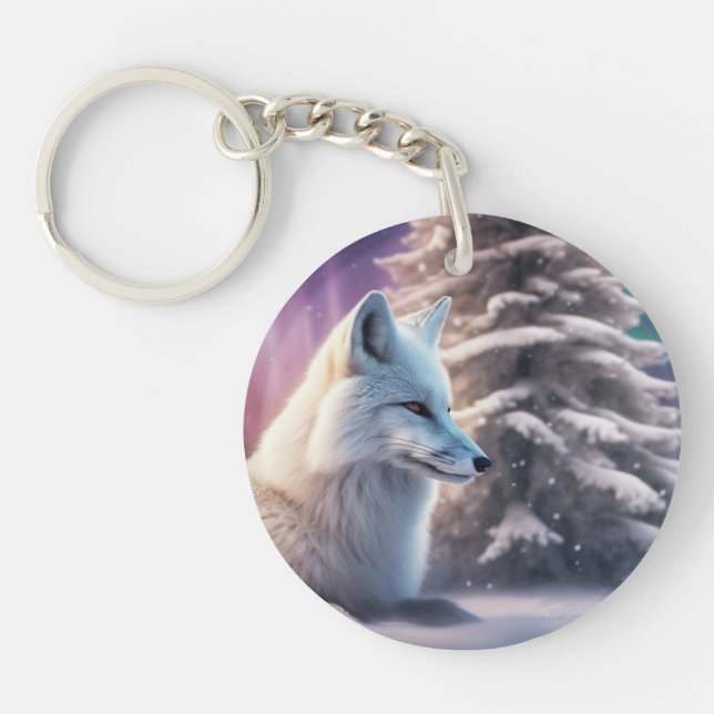 Merriment Fox Keychain (Front)