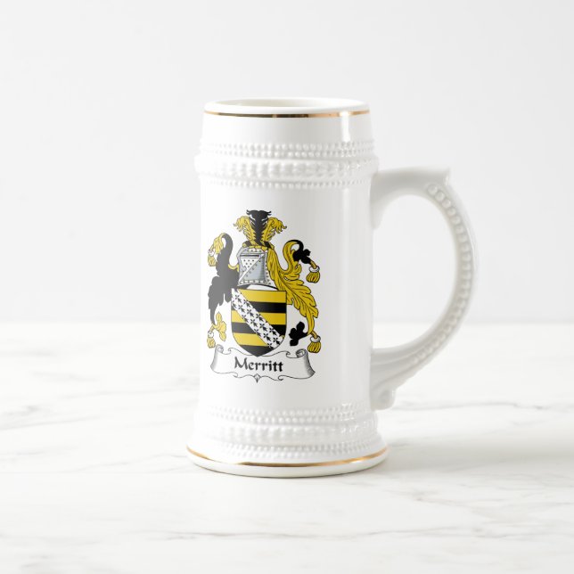 Merritt Family Crest Beer Stein (Right)