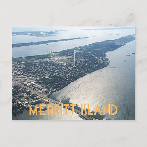 Merritt Island Florida aerial view Postcard