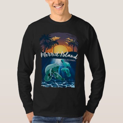 Merritt Island Florida Manatees Vacation Souvenir  T-Shirt