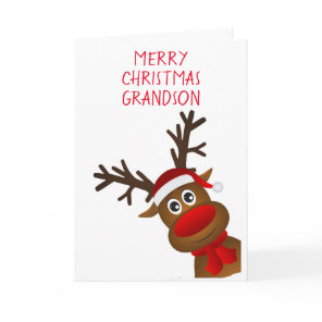 *MERRY 1st CHRISTMAS* to our *GRANDSON* Holiday Card