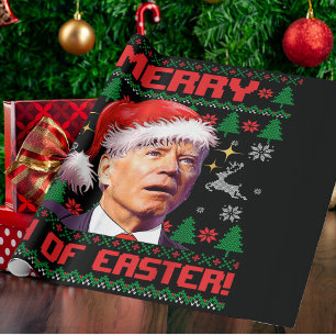 Merry 4th Of Easter Funny Joe Biden Christmas Wrapping Paper