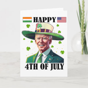 Merry 4th Of Easter Funny Joe Biden St Patricks Da Card