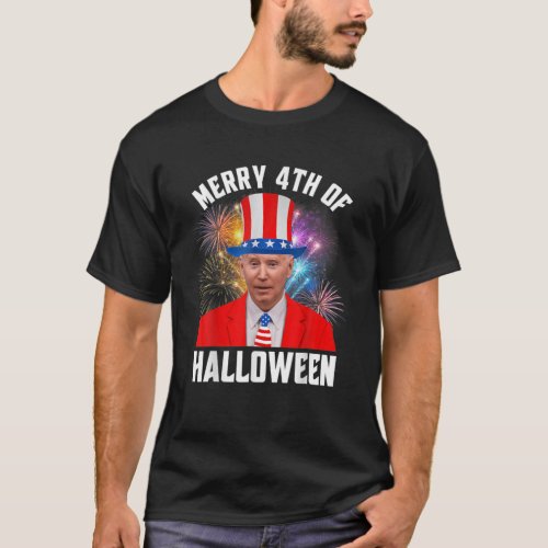 Merry 4Th Of Halloween Joe Biden 4Th Of July Men T T_Shirt