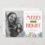 Merry Aand Bright Holiday Photocard Greetings
