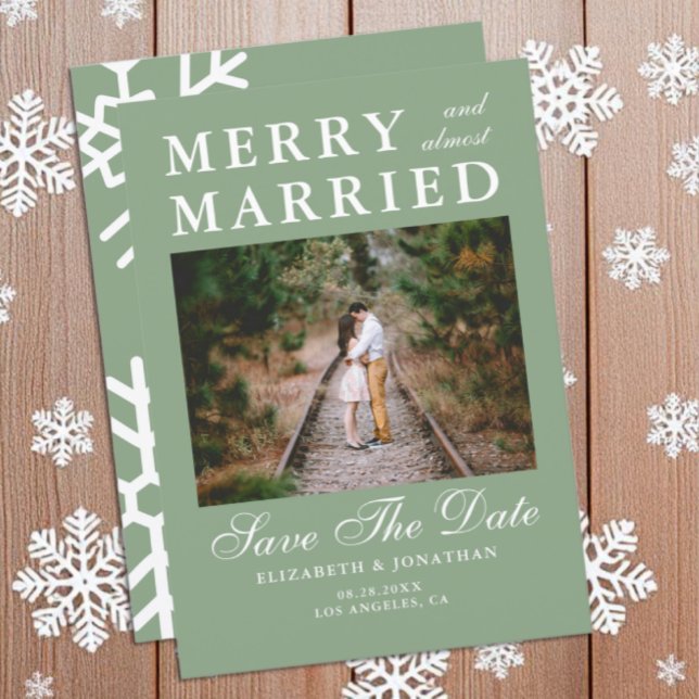 Merry & Almost Married Wedding Save The Date (Creator Uploaded)
