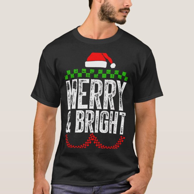 Merry &amp; Bright Moody &amp; Uptight Matching Co T-Shirt (Front)
