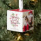 Merry and Bright 3 Photo Christmas Ornament
