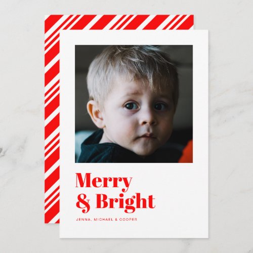 MERRY AND BRIGHT Add Your Family Photo 