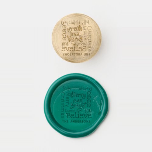 Merry and Bright  and Favorite Christmas Sayings Wax Seal Stamp