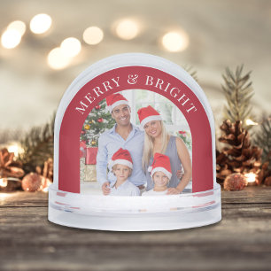 Merry And Bright Arch Photos Christmas Snow Globe
