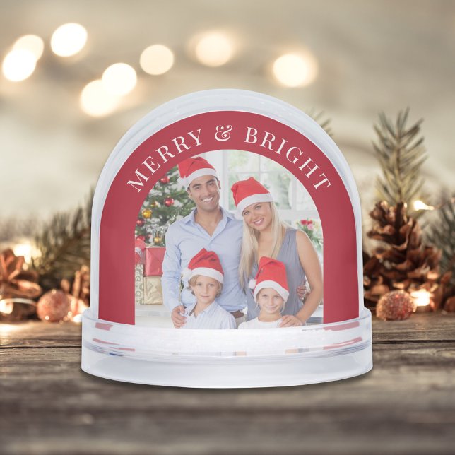 Merry And Bright Arch Photos Christmas Snow Globe (Creator Uploaded)