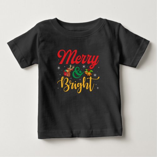 Merry and bright baby T_Shirt