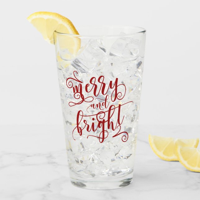 Merry and Bright Bar Glass (Front Ice)