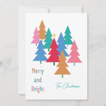 Merry and Bright Christmas card