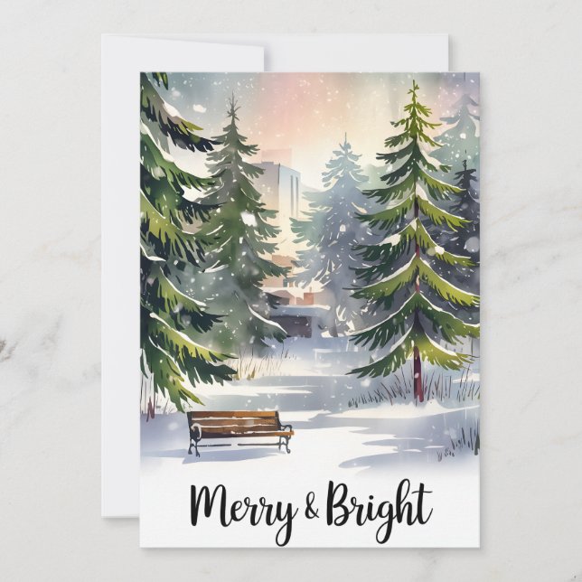 Merry And Bright - Christmas Card (Front)