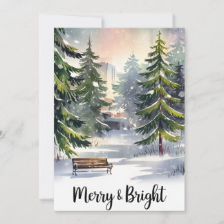 Merry And Bright - Christmas Card