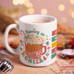 Merry and Bright Christmas Coffee Coffee Mug<br><div class="desc">Merry and Bright Christmas Coffee Coffee Mug - Fuel your festive spirit with this charming Christmas coffee mug that’s all about spreading holiday cheer! One side boasts a delightful design of a whipped-cream-topped coffee cup decked with candy canes and gingerbread men, declaring proudly: "Running on Coffee & Christmas Cheer." On...</div>