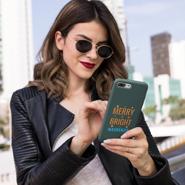 Merry and Bright Christmas Delight: Festive Custom Case-Mate iPhone Case (Creator Uploaded)