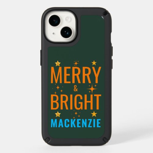 Merry and Bright Christmas Delight Festive Custom Speck iPhone 14 Case