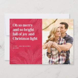 Merry and Bright Christmas Design Holiday Card