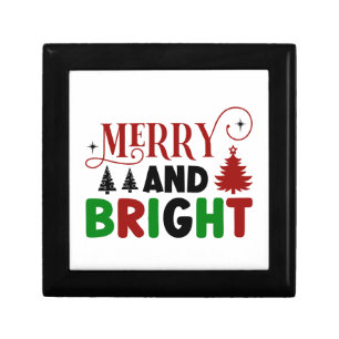 Merry and Bright Christmas Design – Holiday Cheer Gift Box