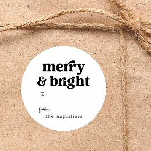 Merry And Bright Coffee Sticker for Sale by shopPosSisions