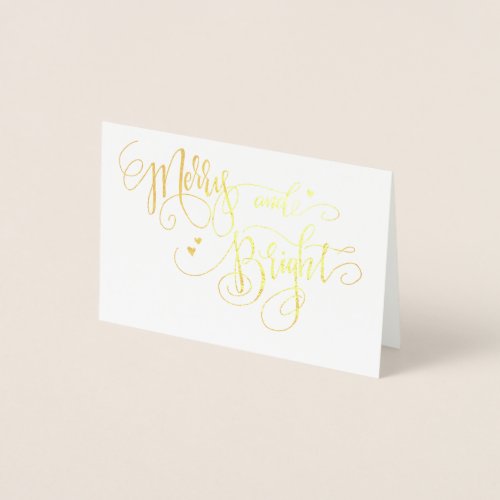 Merry and Bright Christmas Greeting Cards