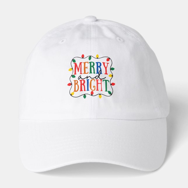 Merry And Bright Christmas Hat (Front)