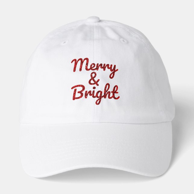 Merry and Bright Christmas Hat (Front)