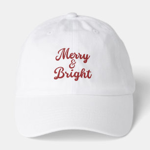 Merry and Bright Christmas Hat