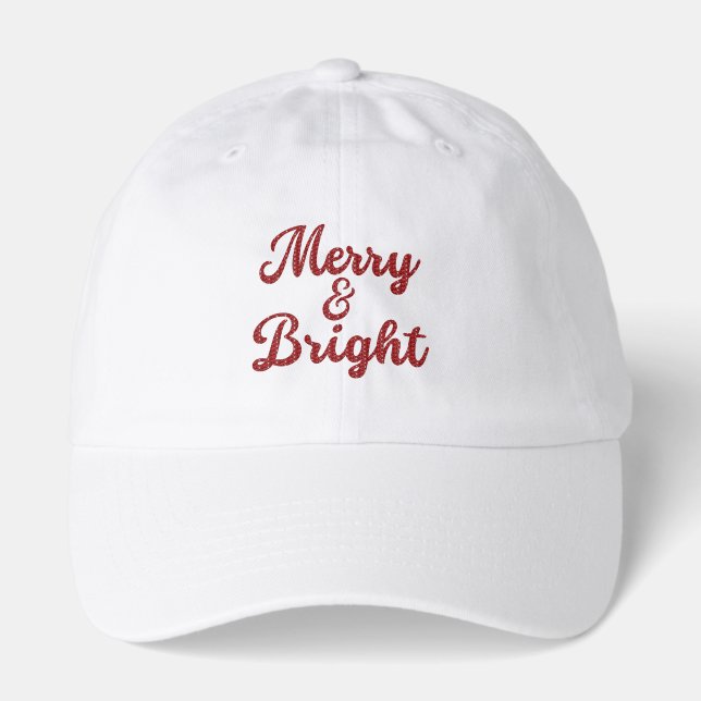 Merry and Bright Christmas Hat (Front)