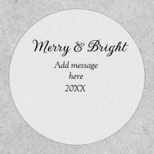 Merry and bright Christmas holiday add messageyear Patch