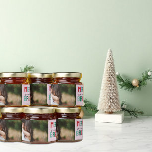Merry and Bright Christmas Honey Jar Favors