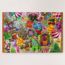 Merry and Bright Christmas Jigsaw Puzzle
