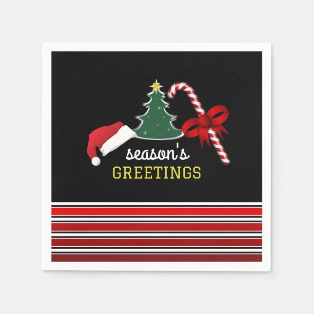 Merry and Bright, Christmas Napkins (Front)