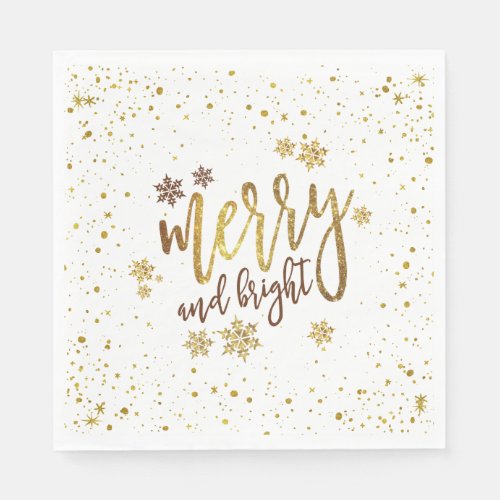 Merry and Bright _ Christmas Party Paper Napkin