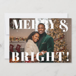 Merry and Bright Christmas PhotoPop Card