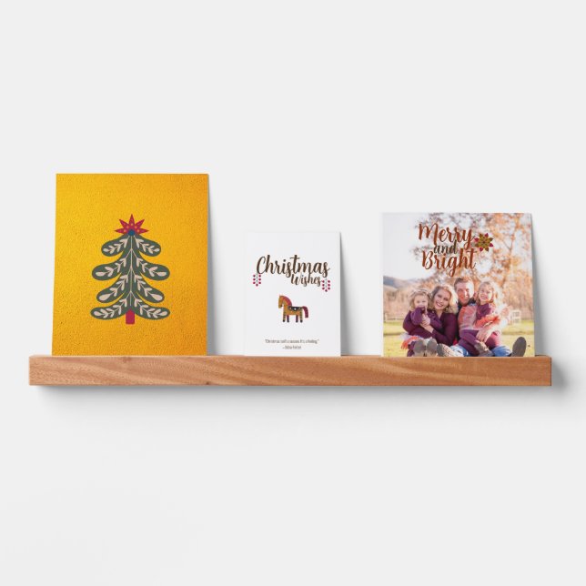 Merry and Bright Christmas  Picture Ledge (Front)