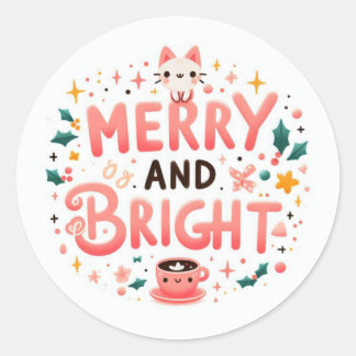 Merry and Bright, Christmas Stickers 