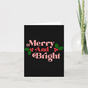 Merry And Bright Clic Holiday Tygraphy Toddler Card